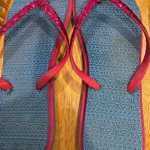 Pink and Blue Casual Sandals with Textured Soles